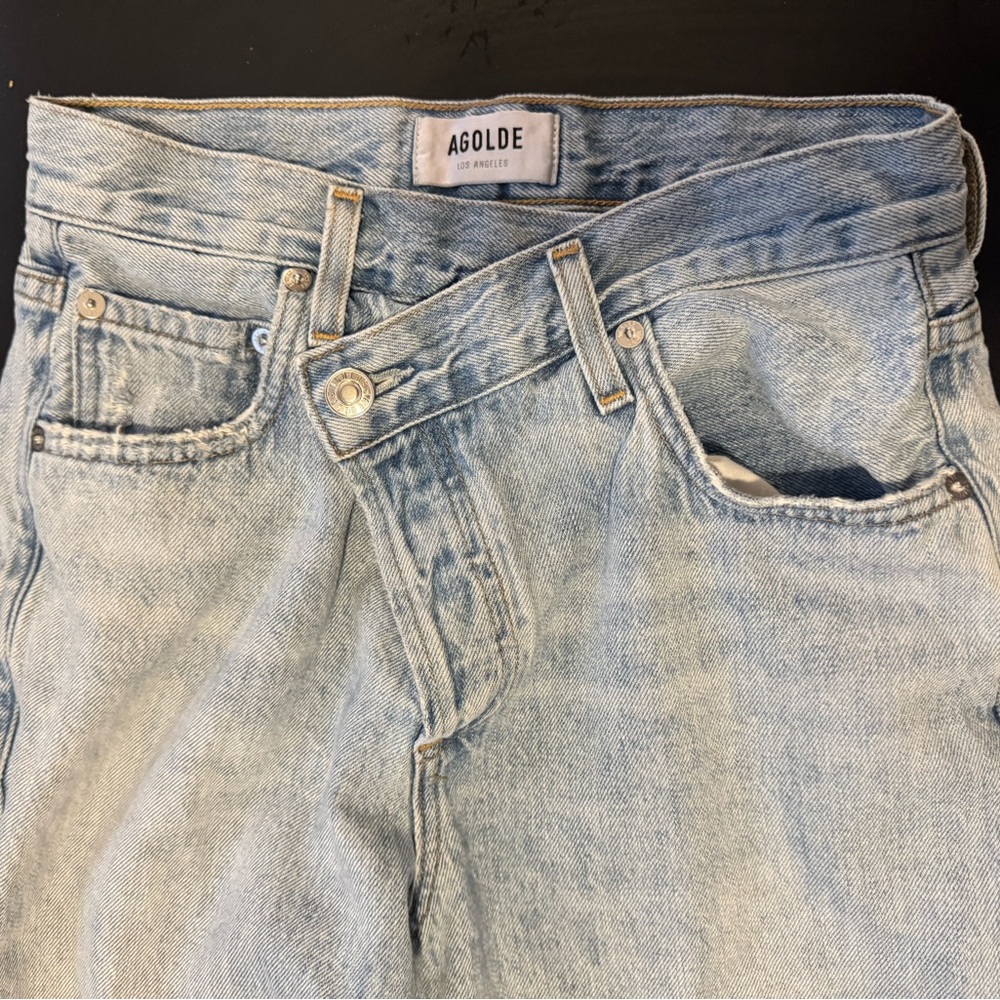 Agolde Women's Light Blue Straight Leg Jeans